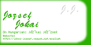 jozsef jokai business card